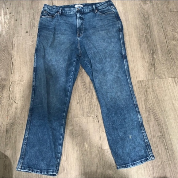 Good American Good Curve Straight Blue Jeans Size 16 - Picture 2 of 6